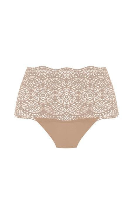 Fantasie Lace Ease Natural Beige Invisible Stretch Full Brief-brownslingerie