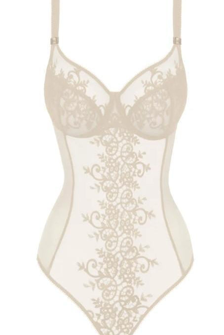 32F Empreinte Apolline lace body in Ivory is luxury lingerie at its finest.